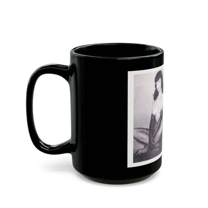 Bettie Page #219 (Vintage Female Icon) Black Coffee Mug - Go Mug Yourself