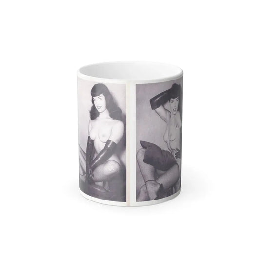 Bettie Page #219 (Vintage Female Icon) Color Changing Coffee Mug 11oz - Go Mug Yourself