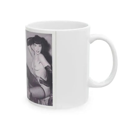 Bettie Page #219 (Vintage Female Icon) White Coffee Mug - Go Mug Yourself