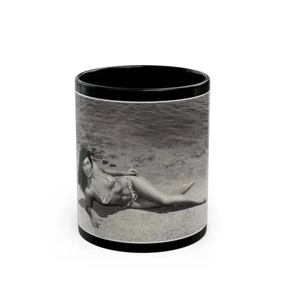 Bettie Page #22 (Vintage Female Icon) Black Coffee Mug 11oz - Go Mug Yourself