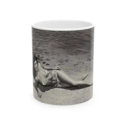 Bettie Page #22 (Vintage Female Icon) White Coffee Mug 11oz - Go Mug Yourself