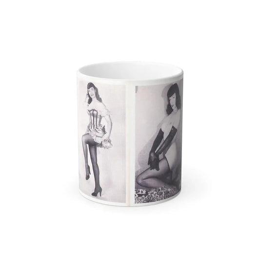 Bettie Page #220 (Vintage Female Icon) Color Changing Coffee Mug 11oz - Go Mug Yourself