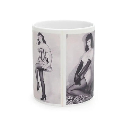 Bettie Page #220 (Vintage Female Icon) White Coffee Mug 11oz - Go Mug Yourself