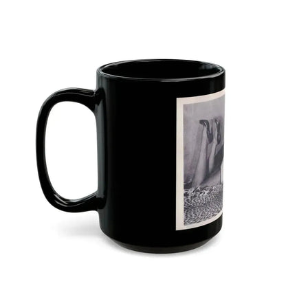 Bettie Page #221 (Vintage Female Icon) Black Coffee Mug - Go Mug Yourself
