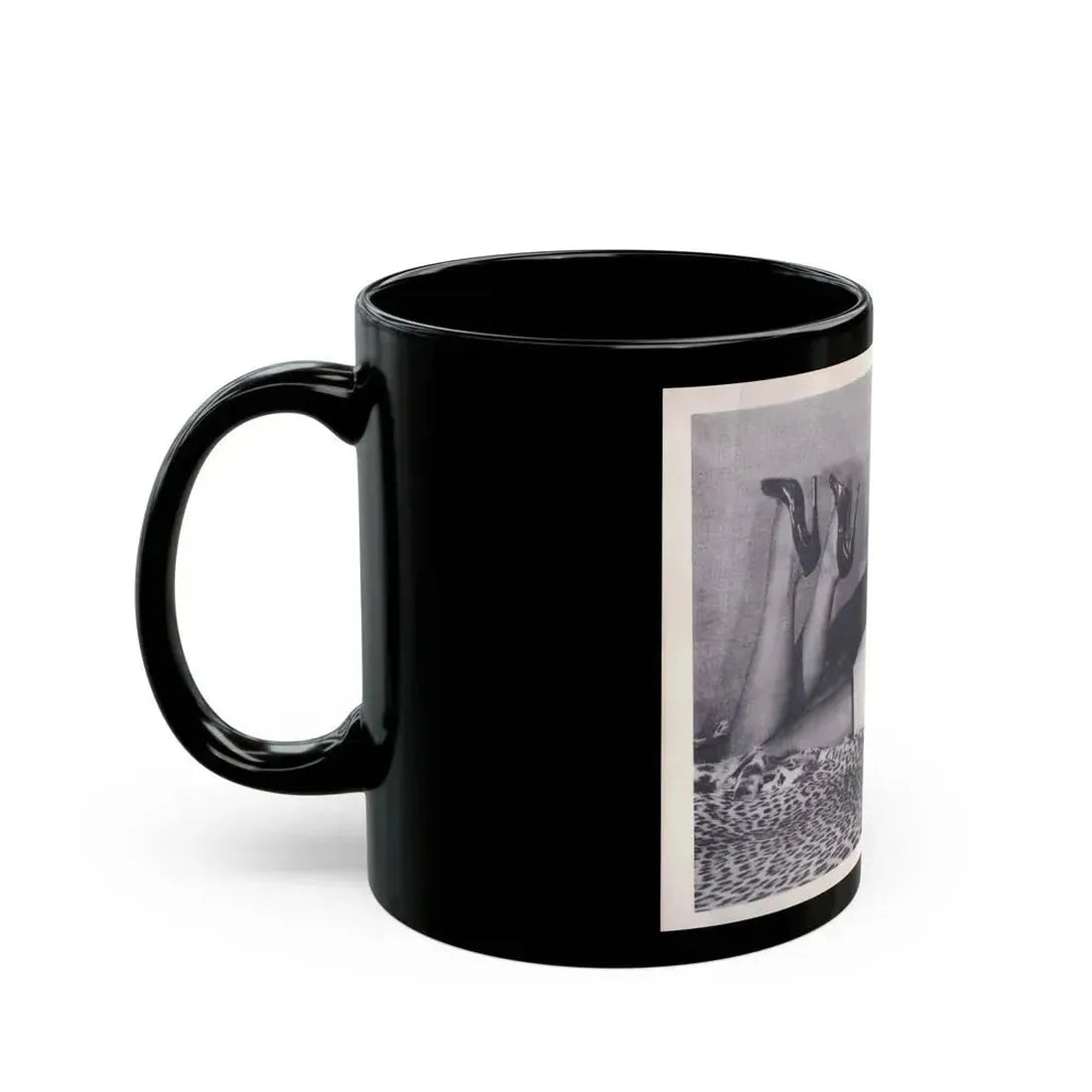 Bettie Page #221 (Vintage Female Icon) Black Coffee Mug - Go Mug Yourself