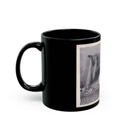 Bettie Page #221 (Vintage Female Icon) Black Coffee Mug - Go Mug Yourself