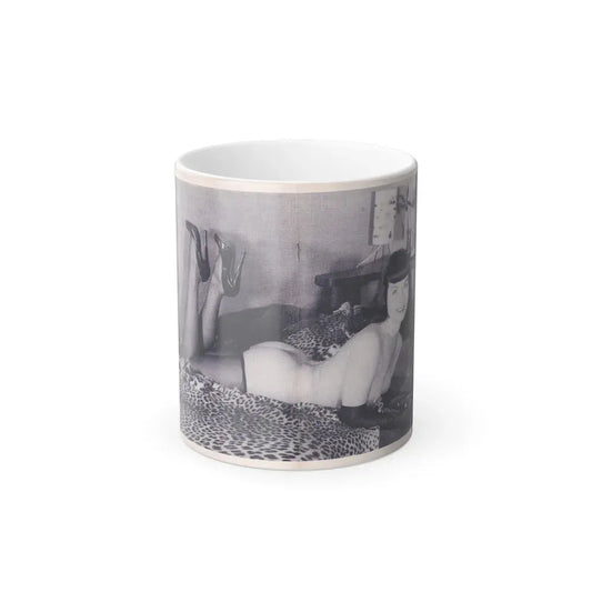 Bettie Page #221 (Vintage Female Icon) Color Changing Coffee Mug 11oz - Go Mug Yourself
