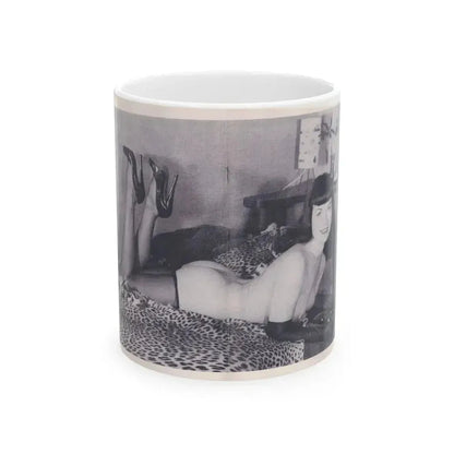 Bettie Page #221 (Vintage Female Icon) White Coffee Mug 11oz - Go Mug Yourself