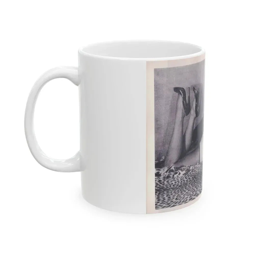 Bettie Page #221 (Vintage Female Icon) White Coffee Mug - Go Mug Yourself