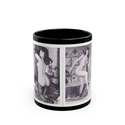 Bettie Page #222 (Vintage Female Icon) Black Coffee Mug 11oz - Go Mug Yourself