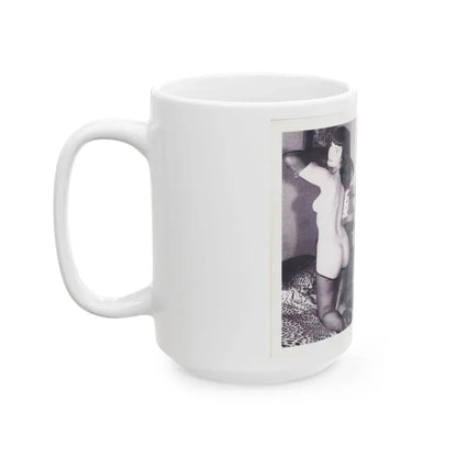 Bettie Page #222 (Vintage Female Icon) White Coffee Mug - Go Mug Yourself