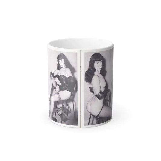 Bettie Page #223 (Vintage Female Icon) Color Changing Coffee Mug 11oz - Go Mug Yourself