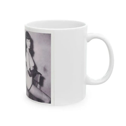 Bettie Page #223 (Vintage Female Icon) White Coffee Mug - Go Mug Yourself