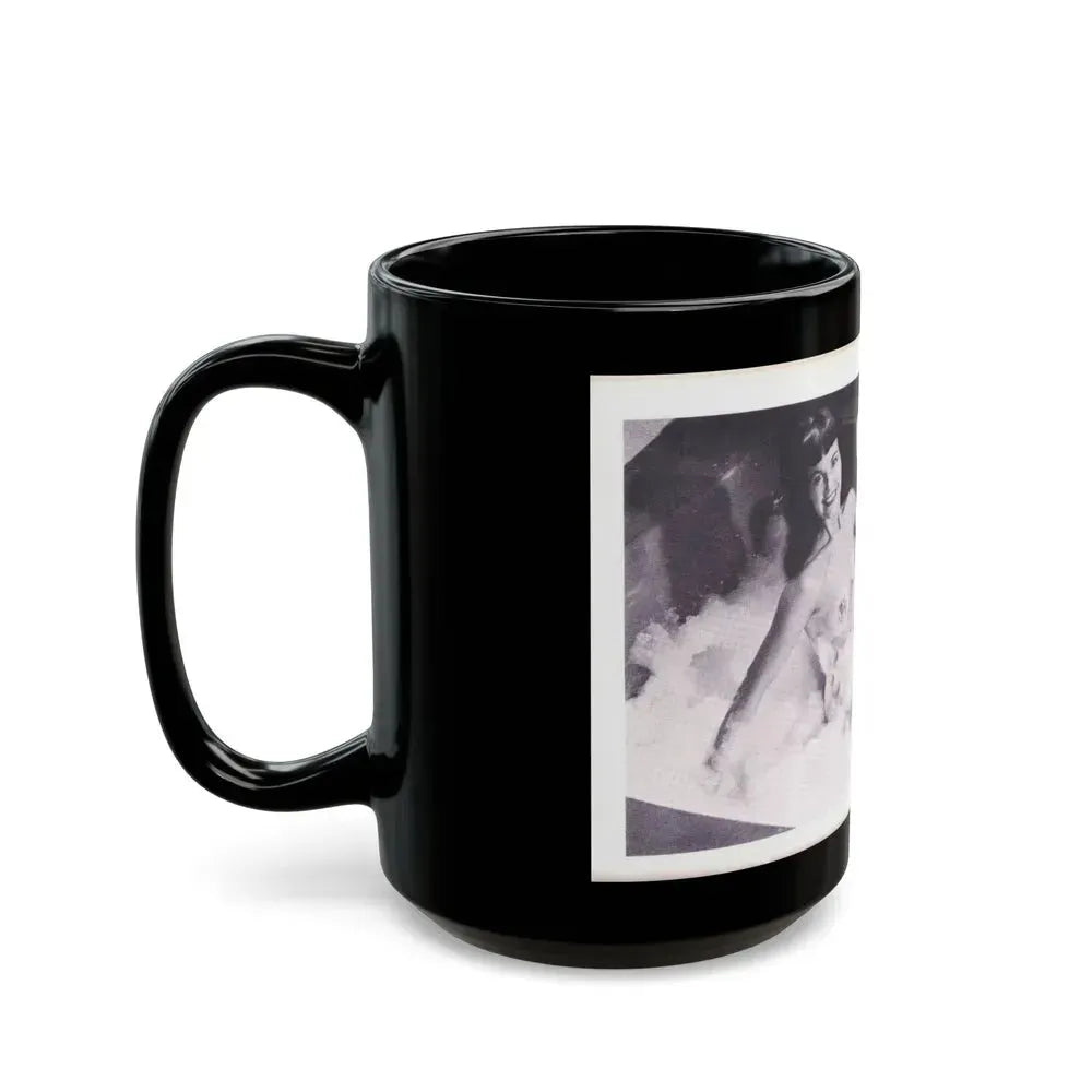 Bettie Page #224 (Vintage Female Icon) Black Coffee Mug - Go Mug Yourself
