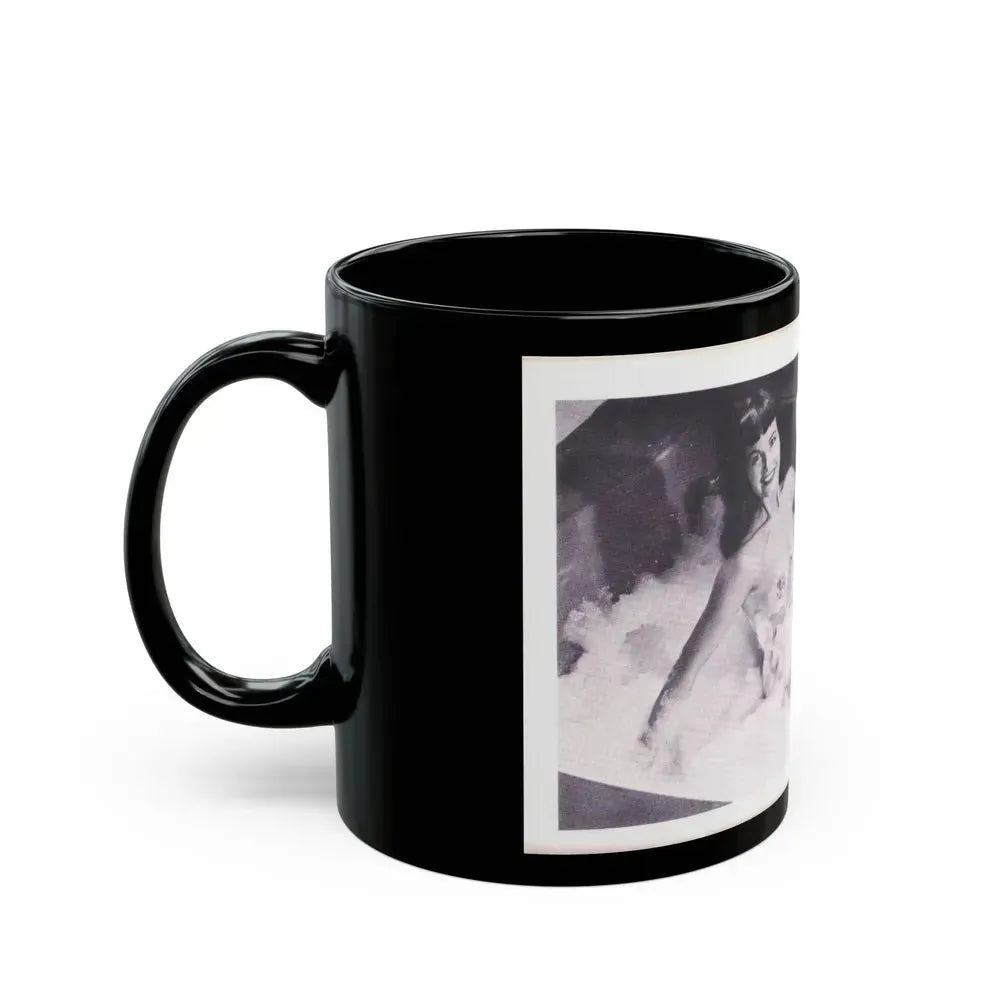 Bettie Page #224 (Vintage Female Icon) Black Coffee Mug - Go Mug Yourself