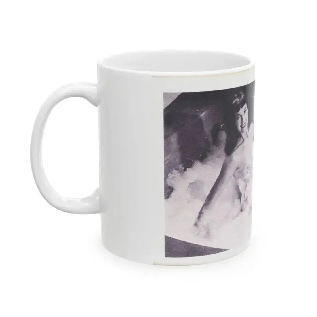 Bettie Page #224 (Vintage Female Icon) White Coffee Mug - Go Mug Yourself