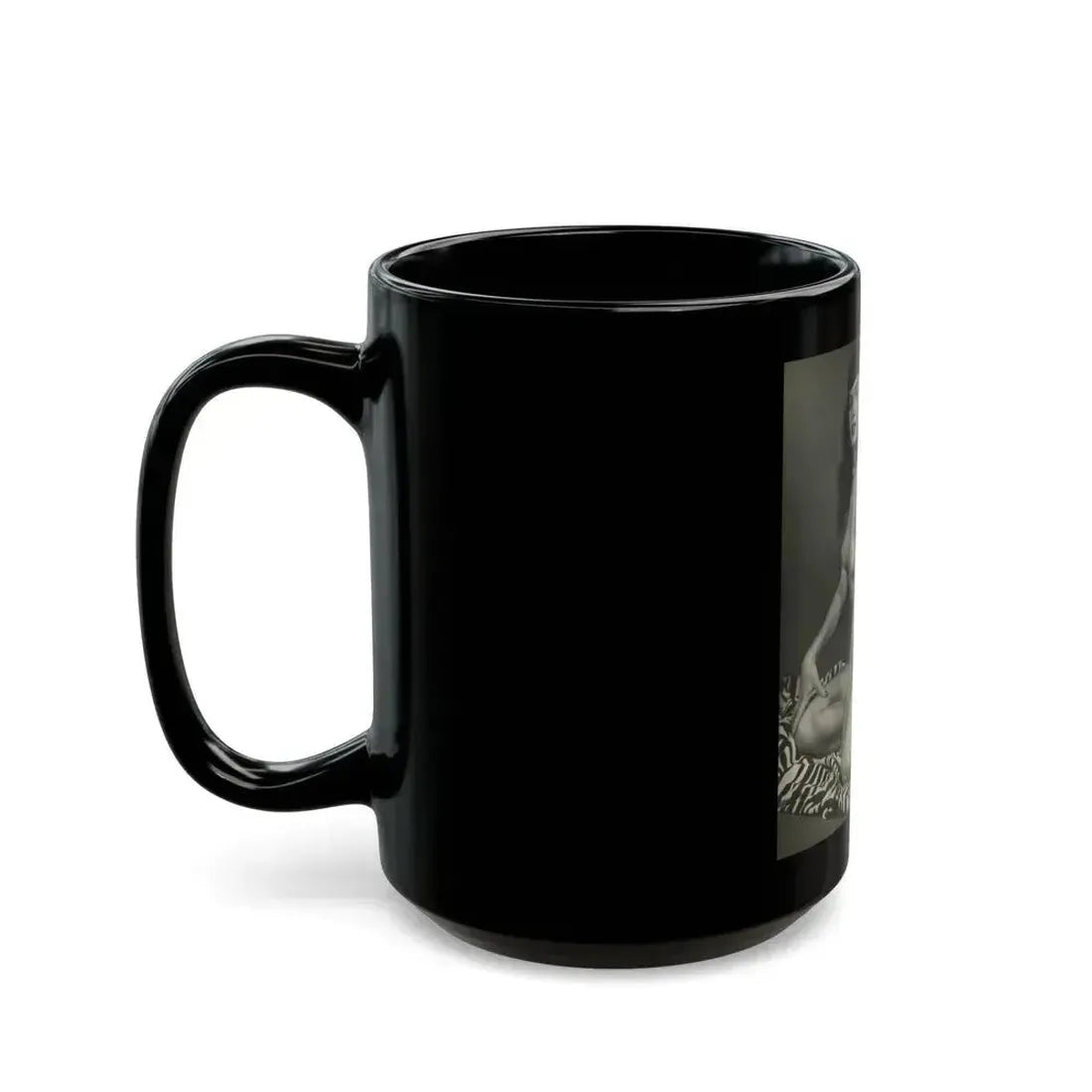 Bettie Page #227 (Vintage Female Icon) Black Coffee Mug - Go Mug Yourself