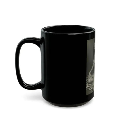 Bettie Page #227 (Vintage Female Icon) Black Coffee Mug - Go Mug Yourself
