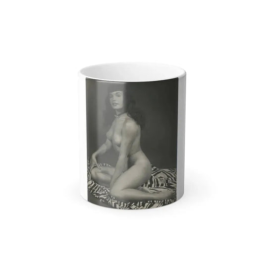 Bettie Page #227 (Vintage Female Icon) Color Changing Coffee Mug 11oz - Go Mug Yourself