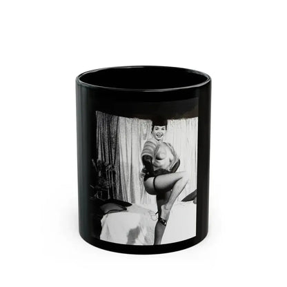 Bettie Page #230 (Vintage Female Icon) Black Coffee Mug 11oz - Go Mug Yourself