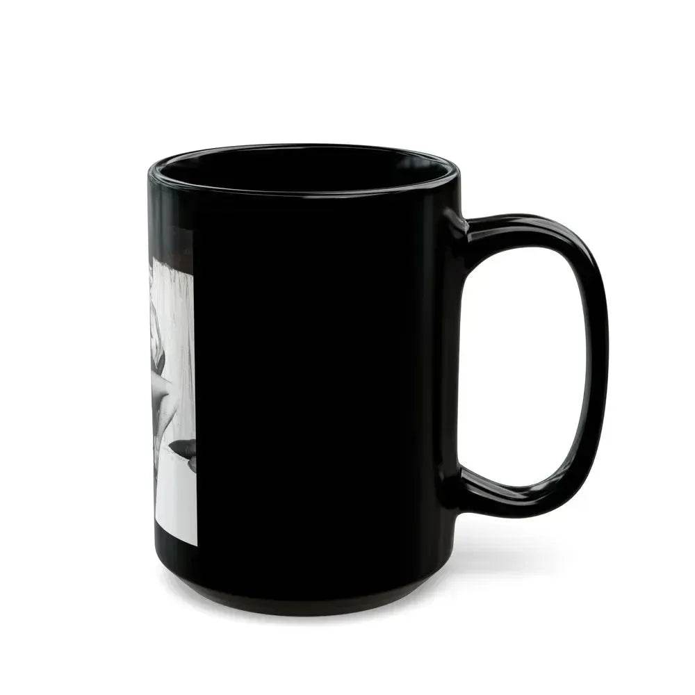 Bettie Page #230 (Vintage Female Icon) Black Coffee Mug - Go Mug Yourself