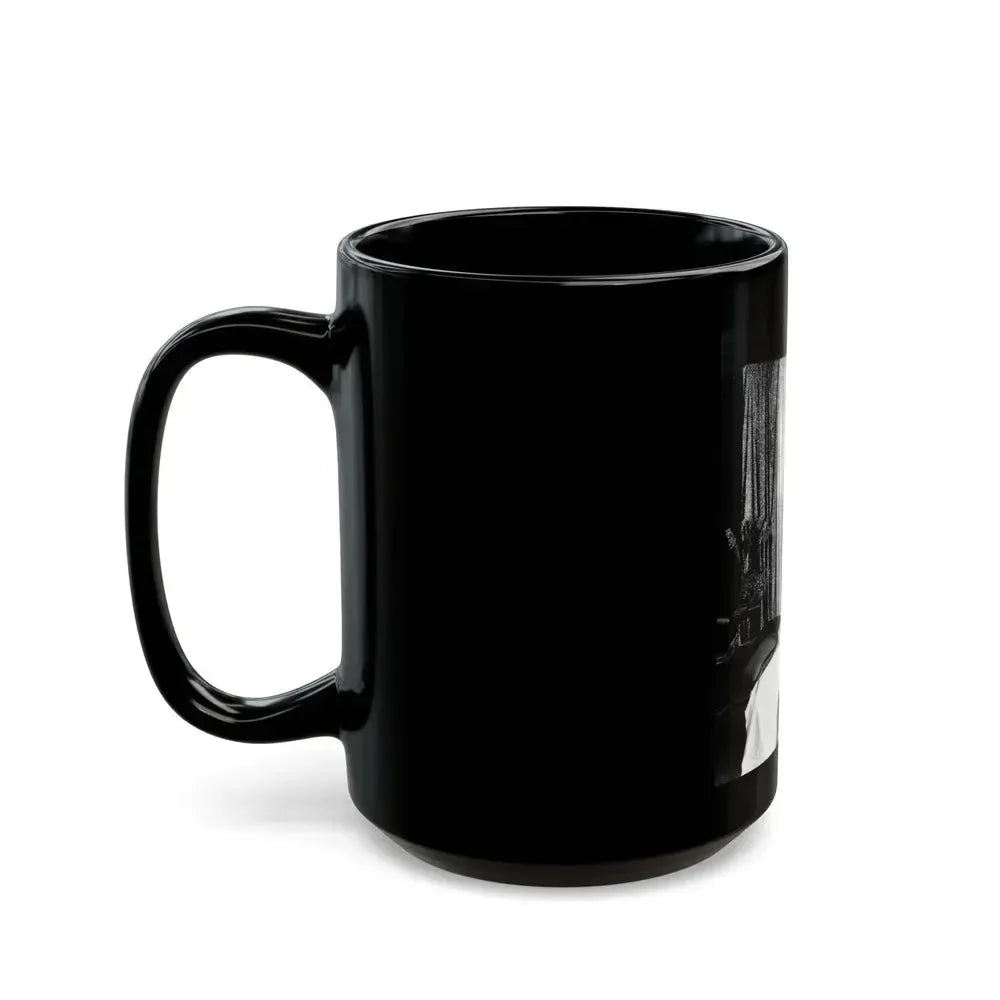 Bettie Page #230 (Vintage Female Icon) Black Coffee Mug - Go Mug Yourself