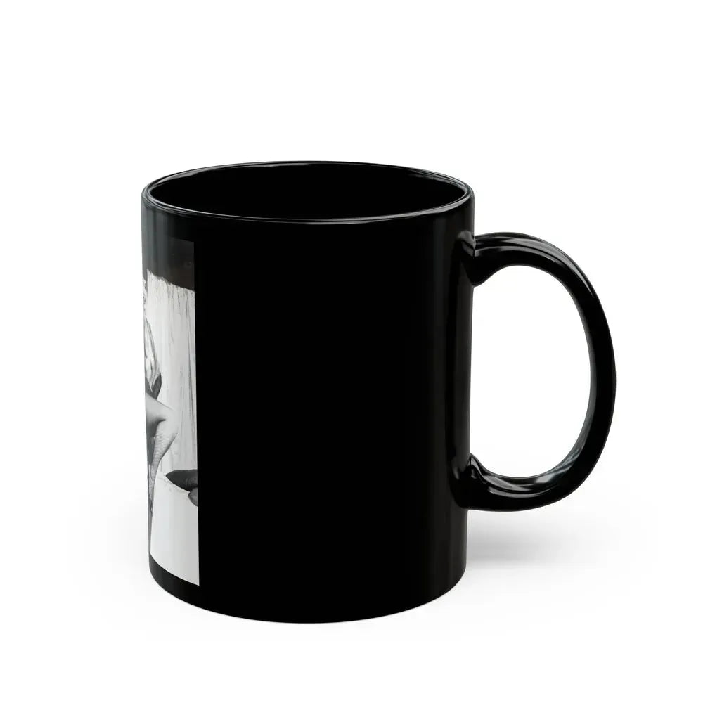 Bettie Page #230 (Vintage Female Icon) Black Coffee Mug - Go Mug Yourself
