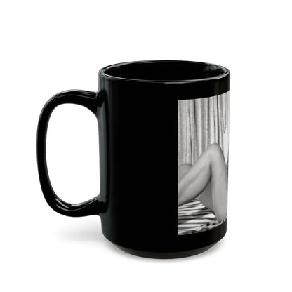 Bettie Page #231 (Vintage Female Icon) Black Coffee Mug - Go Mug Yourself