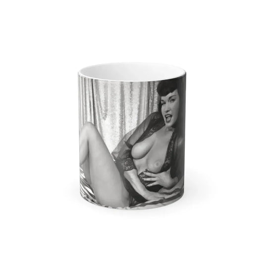 Bettie Page #231 (Vintage Female Icon) Color Changing Coffee Mug 11oz - Go Mug Yourself