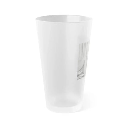 Bettie Page #231 (Vintage Female Icon) Frosted Pint Glass 16oz - Go Mug Yourself