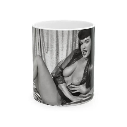 Bettie Page #231 (Vintage Female Icon) White Coffee Mug 11oz - Go Mug Yourself
