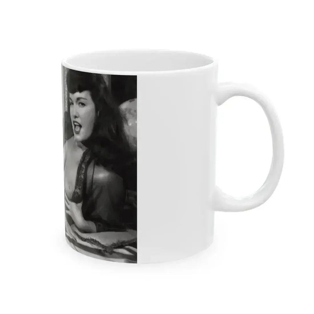Bettie Page #231 (Vintage Female Icon) White Coffee Mug - Go Mug Yourself