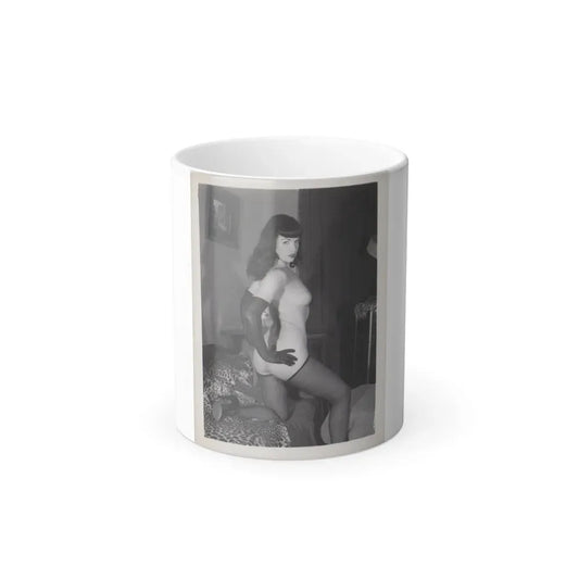 Bettie Page #232 (Vintage Female Icon) Color Changing Coffee Mug 11oz - Go Mug Yourself
