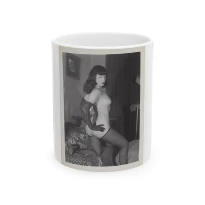 Bettie Page #232 (Vintage Female Icon) White Coffee Mug 11oz - Go Mug Yourself