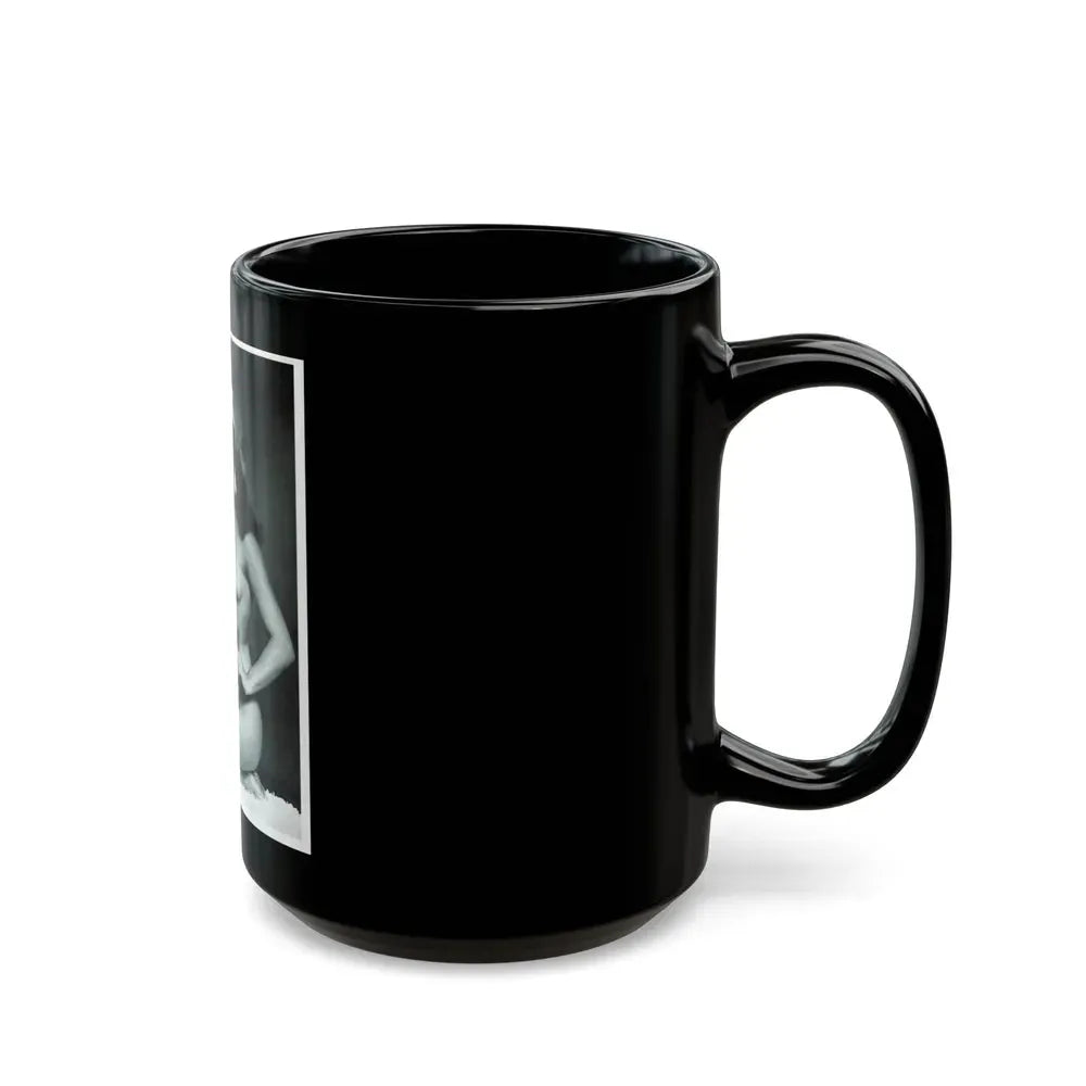 Bettie Page #233 - Playboy Photo Jan. '55 (Vintage Female Icon) Black Coffee Mug - Go Mug Yourself