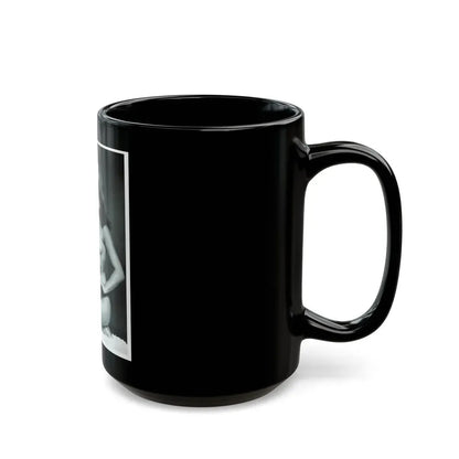 Bettie Page #233 - Playboy Photo Jan. '55 (Vintage Female Icon) Black Coffee Mug - Go Mug Yourself