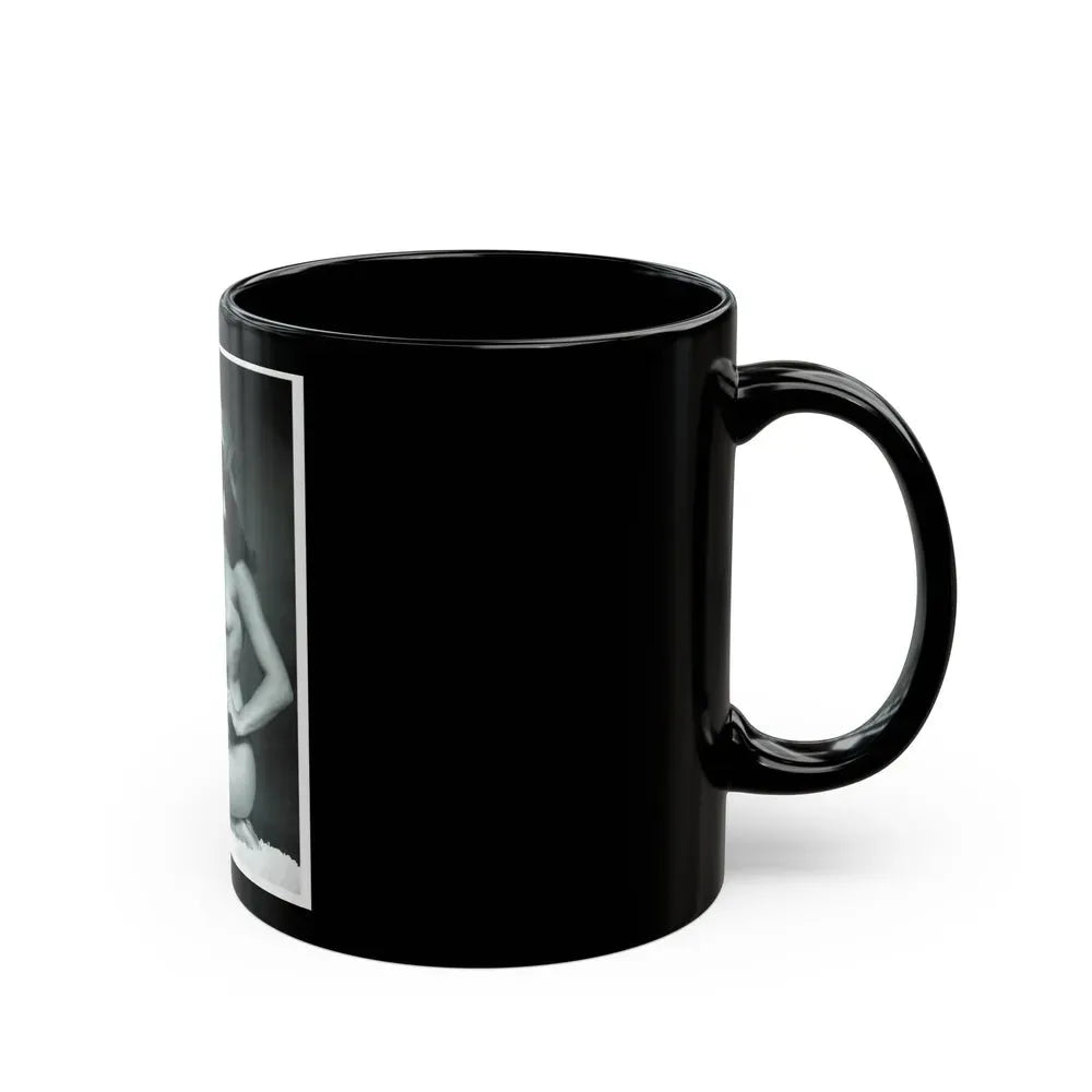 Bettie Page #233 - Playboy Photo Jan. '55 (Vintage Female Icon) Black Coffee Mug - Go Mug Yourself