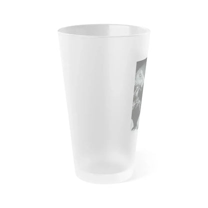 Bettie Page #233 - Playboy Photo Jan. '55 (Vintage Female Icon) Frosted Pint Glass 16oz - Go Mug Yourself