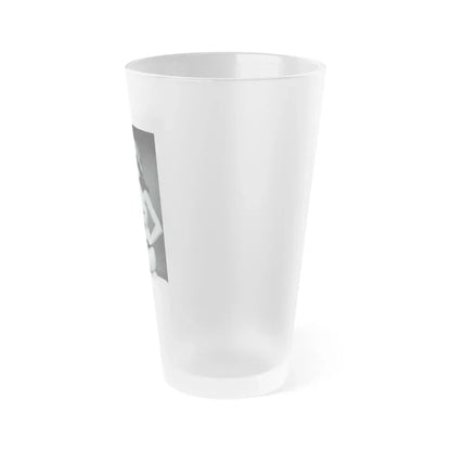 Bettie Page #233 - Playboy Photo Jan. '55 (Vintage Female Icon) Frosted Pint Glass 16oz - Go Mug Yourself