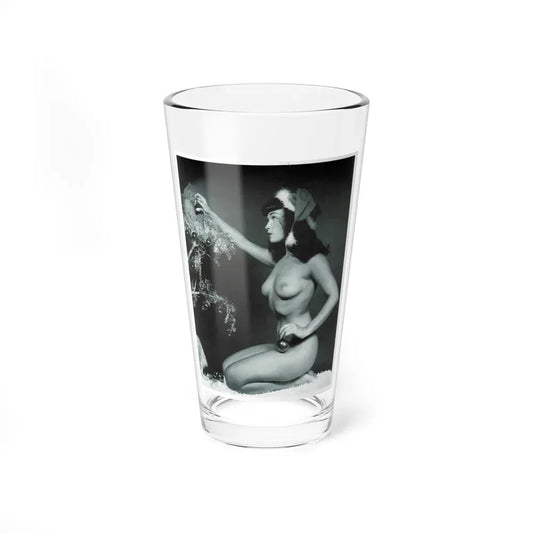 Bettie Page #233 - Playboy Photo Jan. '55 (Vintage Female Icon) Pint Glass 16oz 16oz - Go Mug Yourself