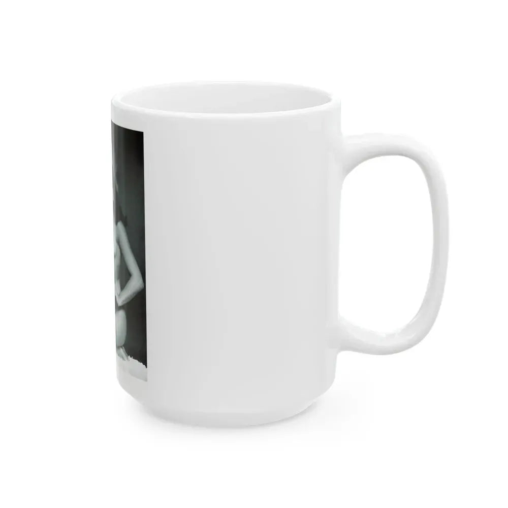 Bettie Page #233 - Playboy Photo Jan. '55 (Vintage Female Icon) White Coffee Mug - Go Mug Yourself