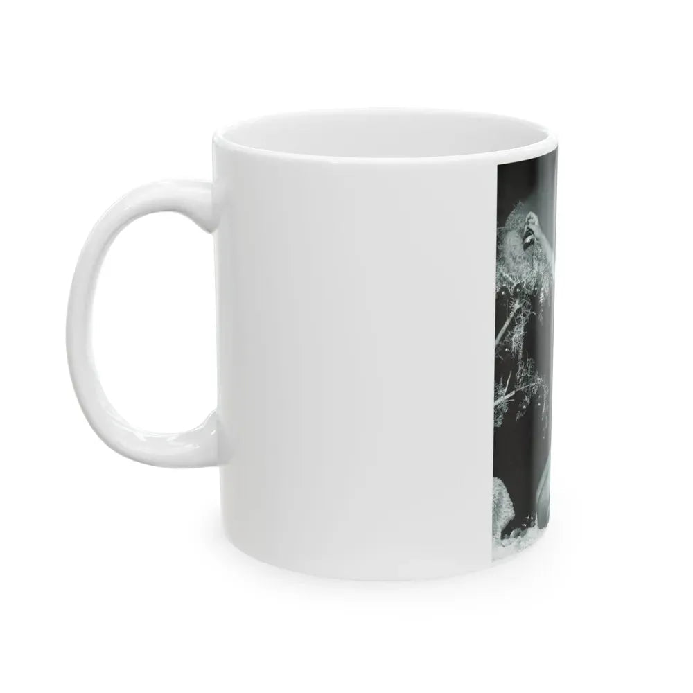 Bettie Page #233 - Playboy Photo Jan. '55 (Vintage Female Icon) White Coffee Mug - Go Mug Yourself