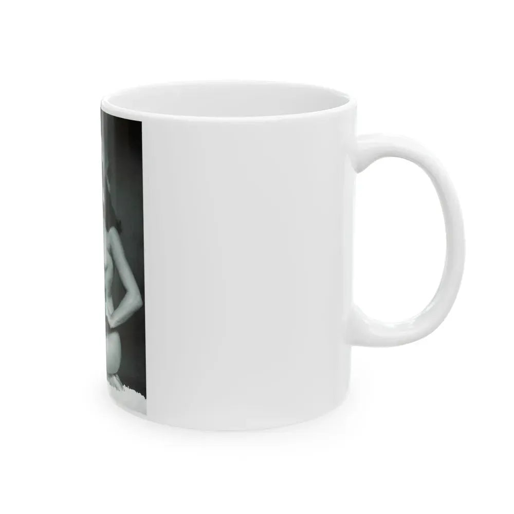 Bettie Page #233 - Playboy Photo Jan. '55 (Vintage Female Icon) White Coffee Mug - Go Mug Yourself