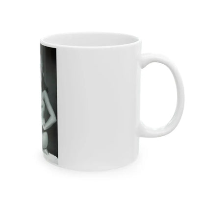 Bettie Page #233 - Playboy Photo Jan. '55 (Vintage Female Icon) White Coffee Mug - Go Mug Yourself