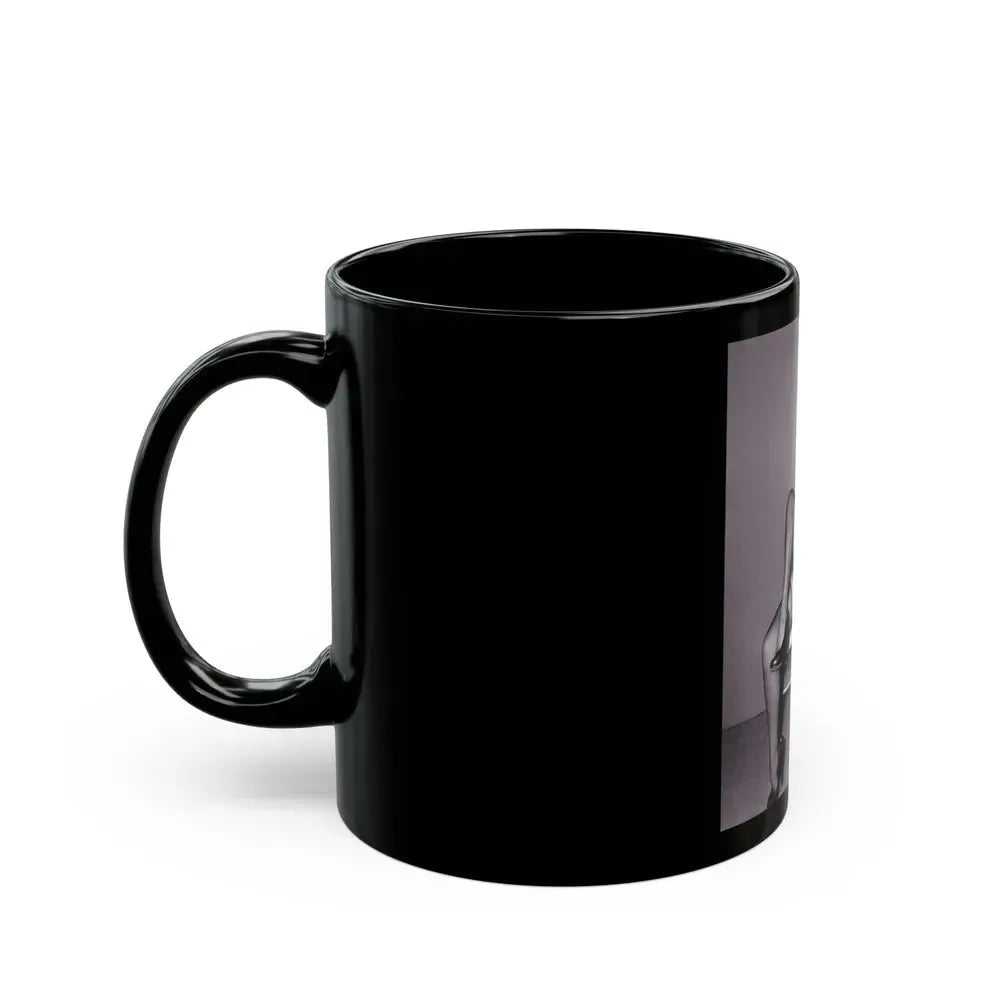 Bettie Page #235 (Vintage Female Icon) Black Coffee Mug - Go Mug Yourself