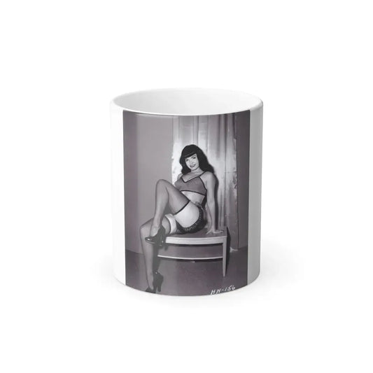 Bettie Page #235 (Vintage Female Icon) Color Changing Mug 11oz 11oz - Go Mug Yourself