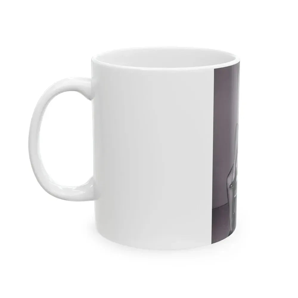 Bettie Page #235 (Vintage Female Icon) White Coffee Mug - Go Mug Yourself