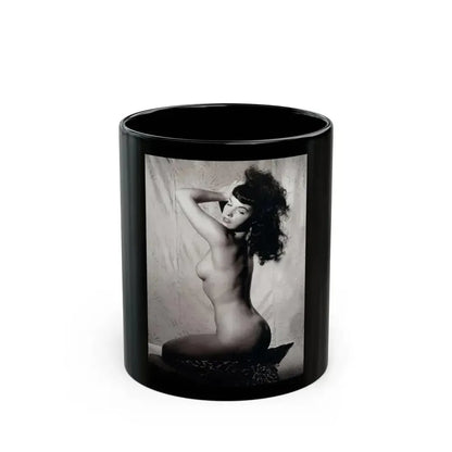 Bettie Page #236 (Vintage Female Icon) Black Coffee Mug 11oz - Go Mug Yourself