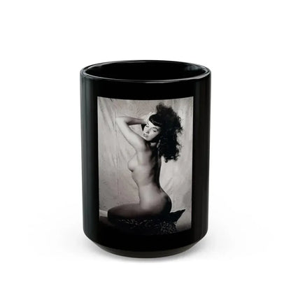 Bettie Page #236 (Vintage Female Icon) Black Coffee Mug 15oz - Go Mug Yourself