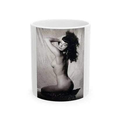 Bettie Page #236 (Vintage Female Icon) White Coffee Mug 11oz - Go Mug Yourself